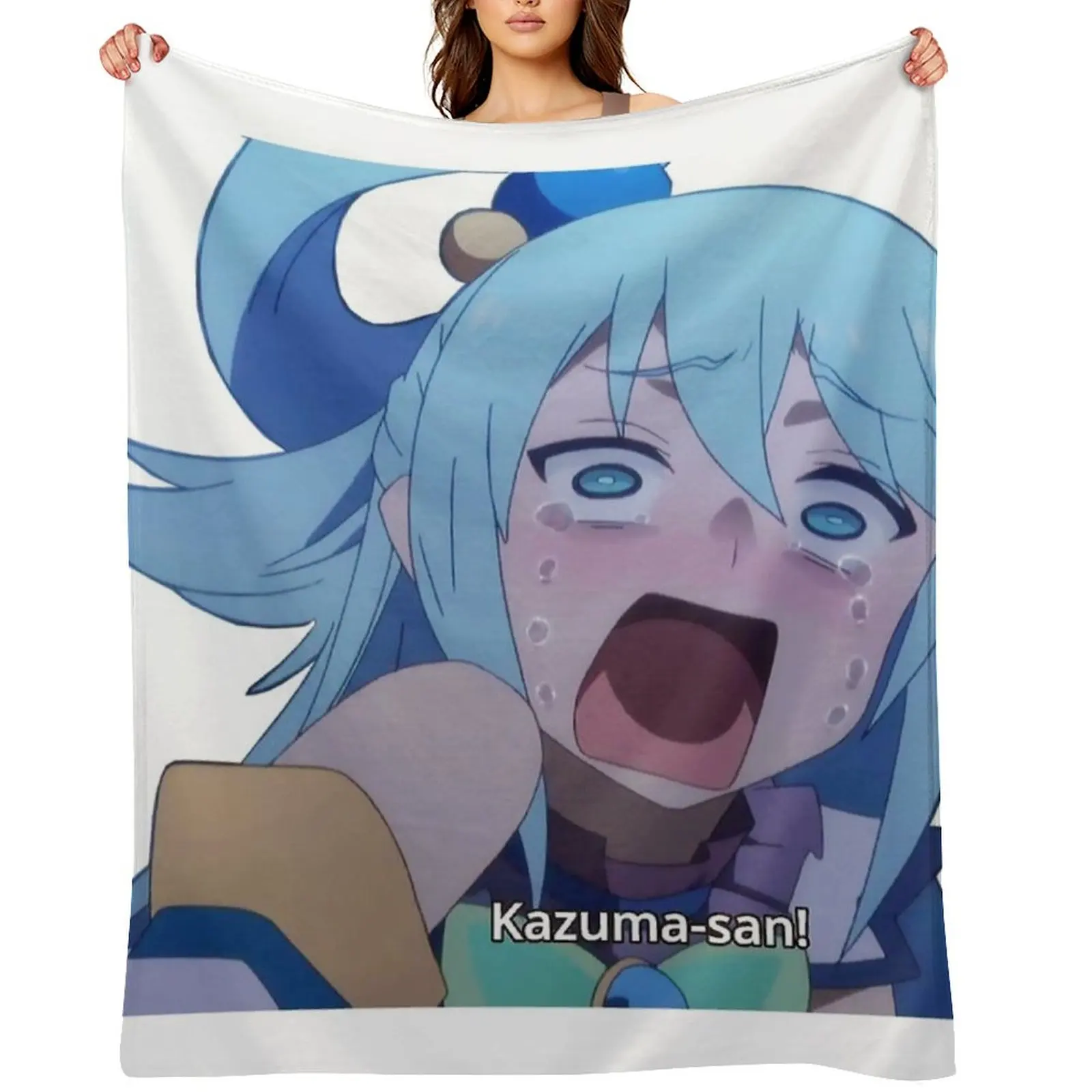 

Aqua Screams Throw Blanket Luxury Designer sofa bed cosplay anime Decorative Beds Blankets