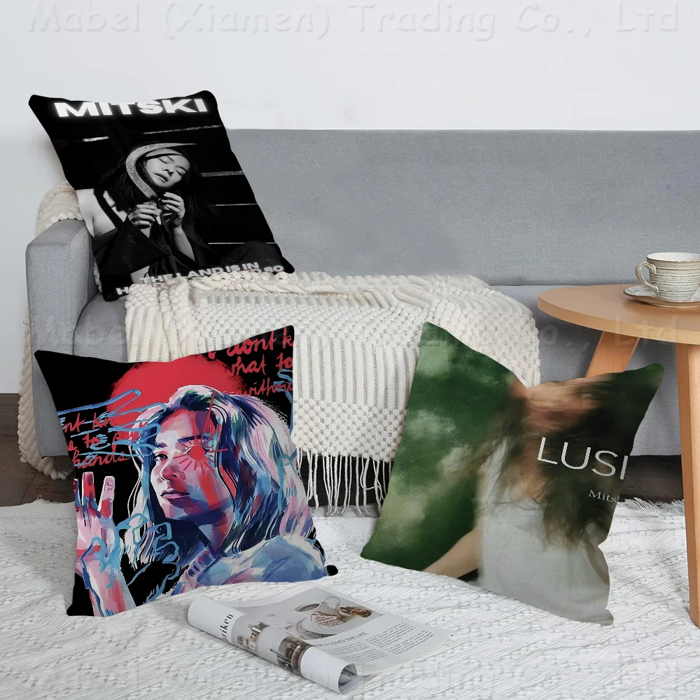 

Singer Mitski 45*45cm Cushion Cover Pillow Cover Decor Pillowcase Home Pillowcase For Couch Pillow