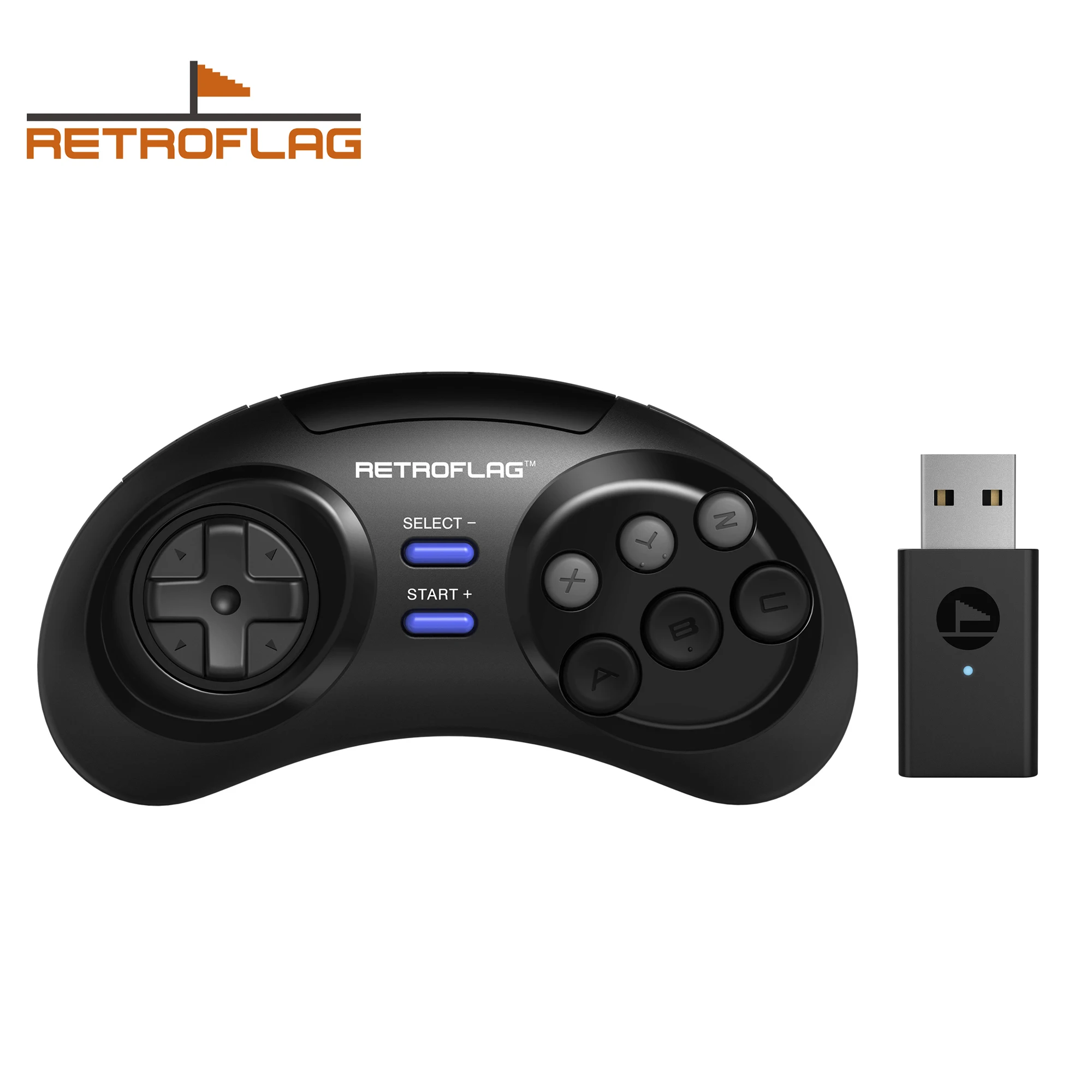 Retroflag Classic 2.4G Controller-M Wireless Gamepad Gaming for Nintendo Switch Windows MD Mini/Mini 2 and Raspberry Pi Console