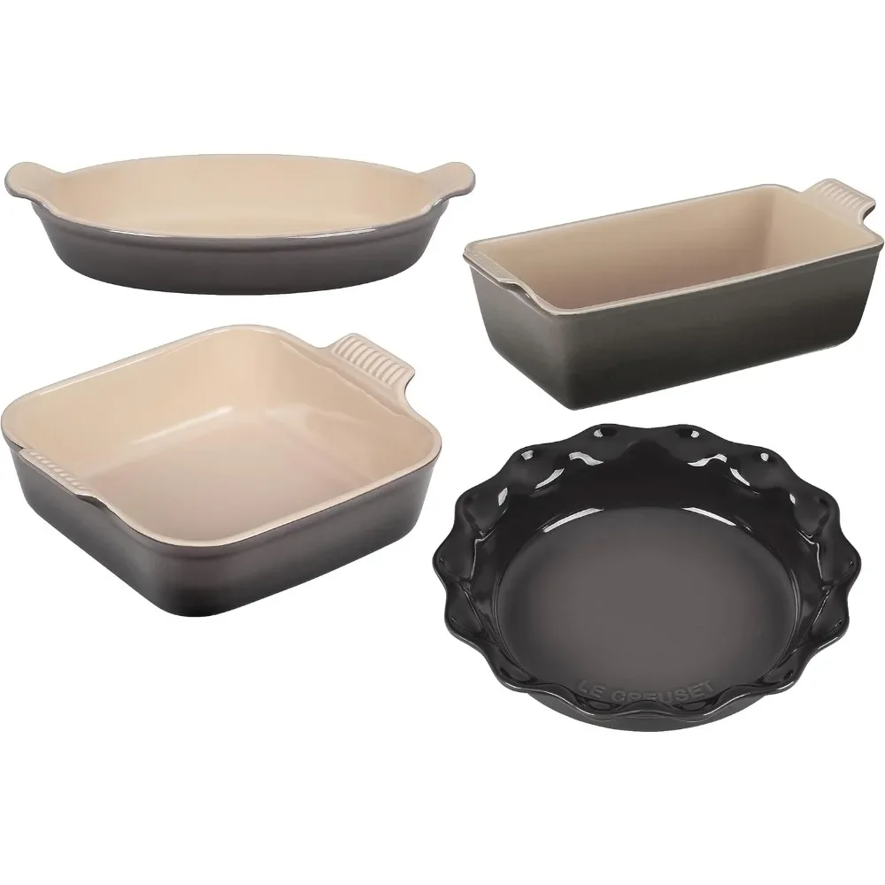 StonewareHeritage Bakeware Set, Oyster