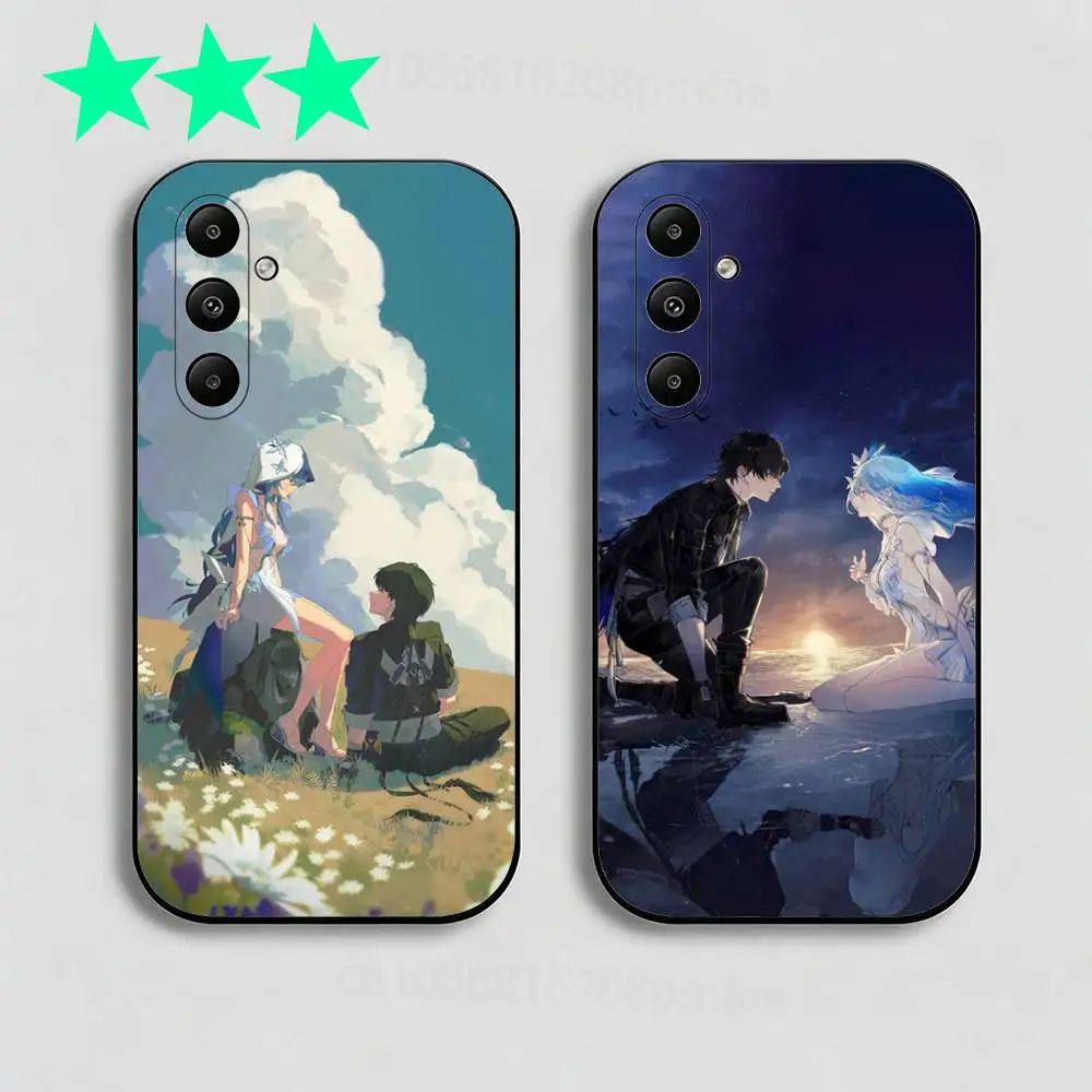 S-Shorekeeper Phone Case For Samsung GalaxyA73,23,53,33,24,72,22,52,32,54,A34 Soft Black Shell