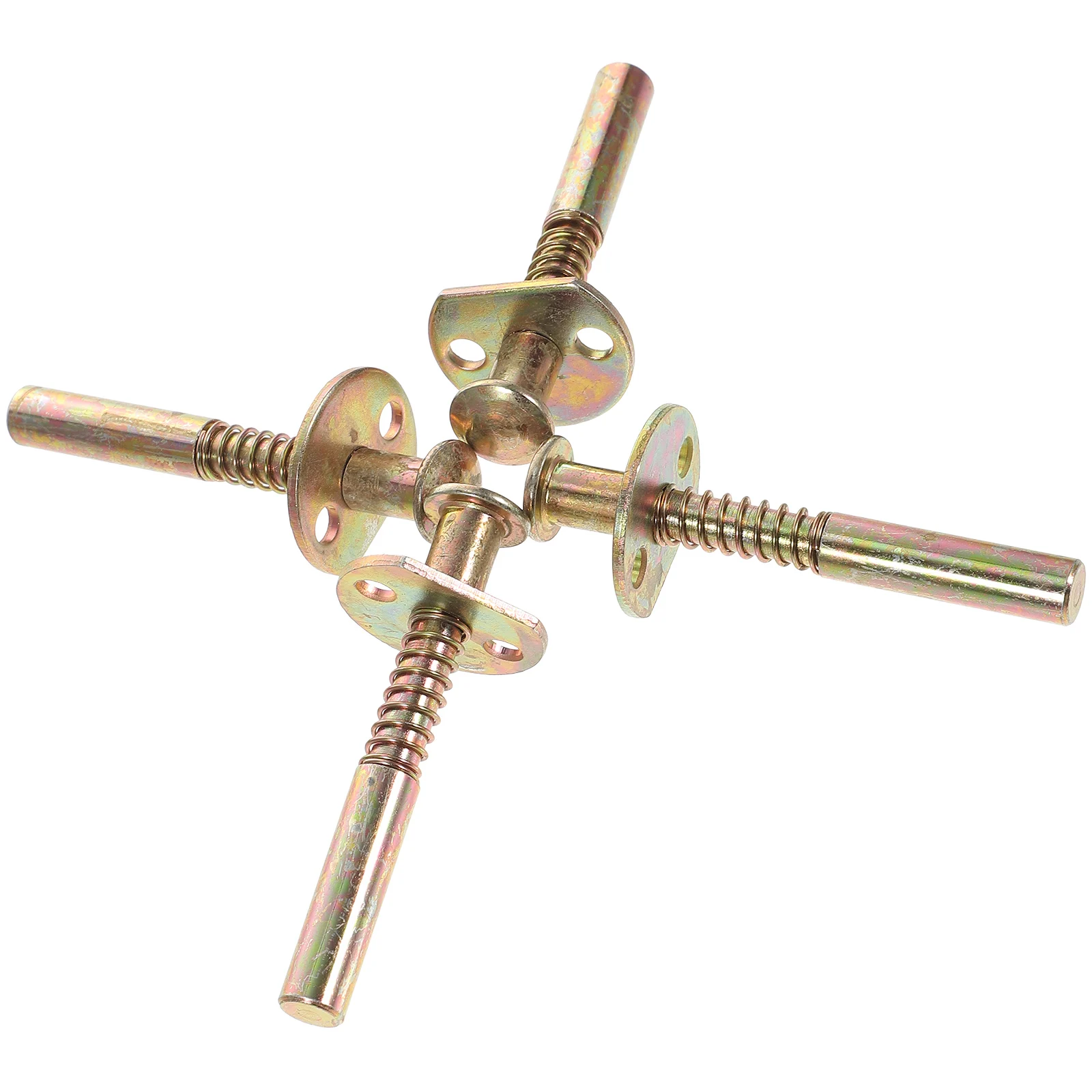 

4pcs Spring Loaded Plunger Latches Stainless Steel Baby Cribs Slide Lock Window Screen Pin Crib Latch Bed Fastening Fittings