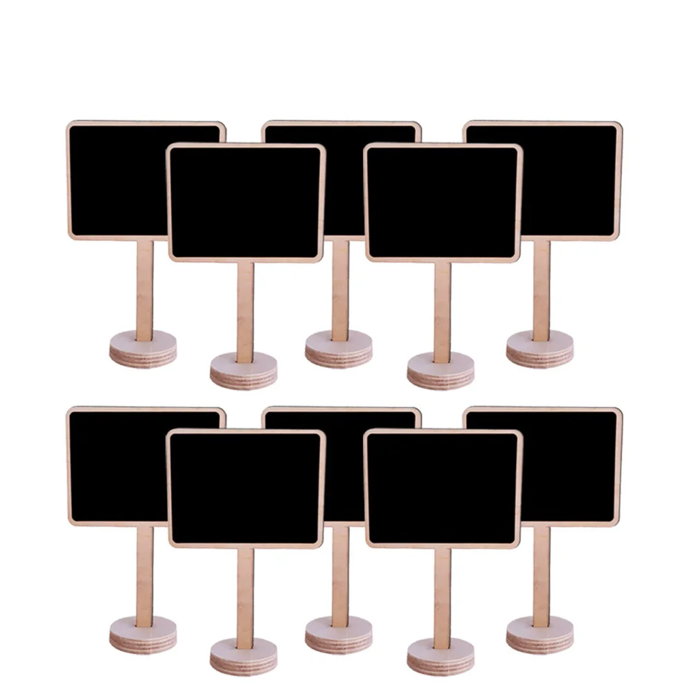 10PCS Mini Wooden Chalkboard with Stand Blackboard Sign Place Holder for Wedding Decoration mini chalkboard