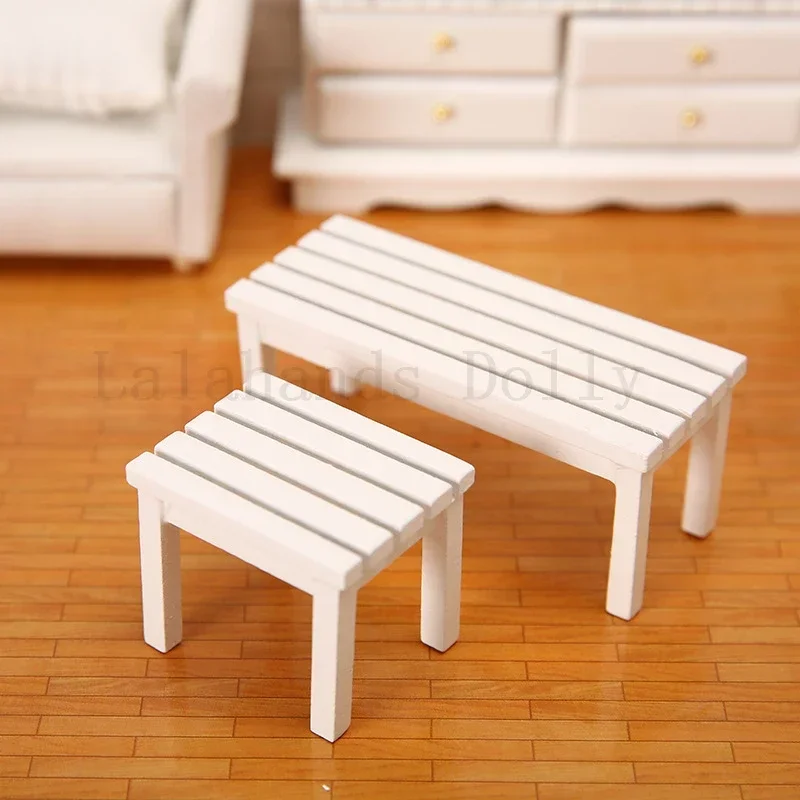 Dollhouse Mini Small Stool Chair Furniture Model Toys for Doll House Decoration 1:12 Dollhouse Miniature Accessories