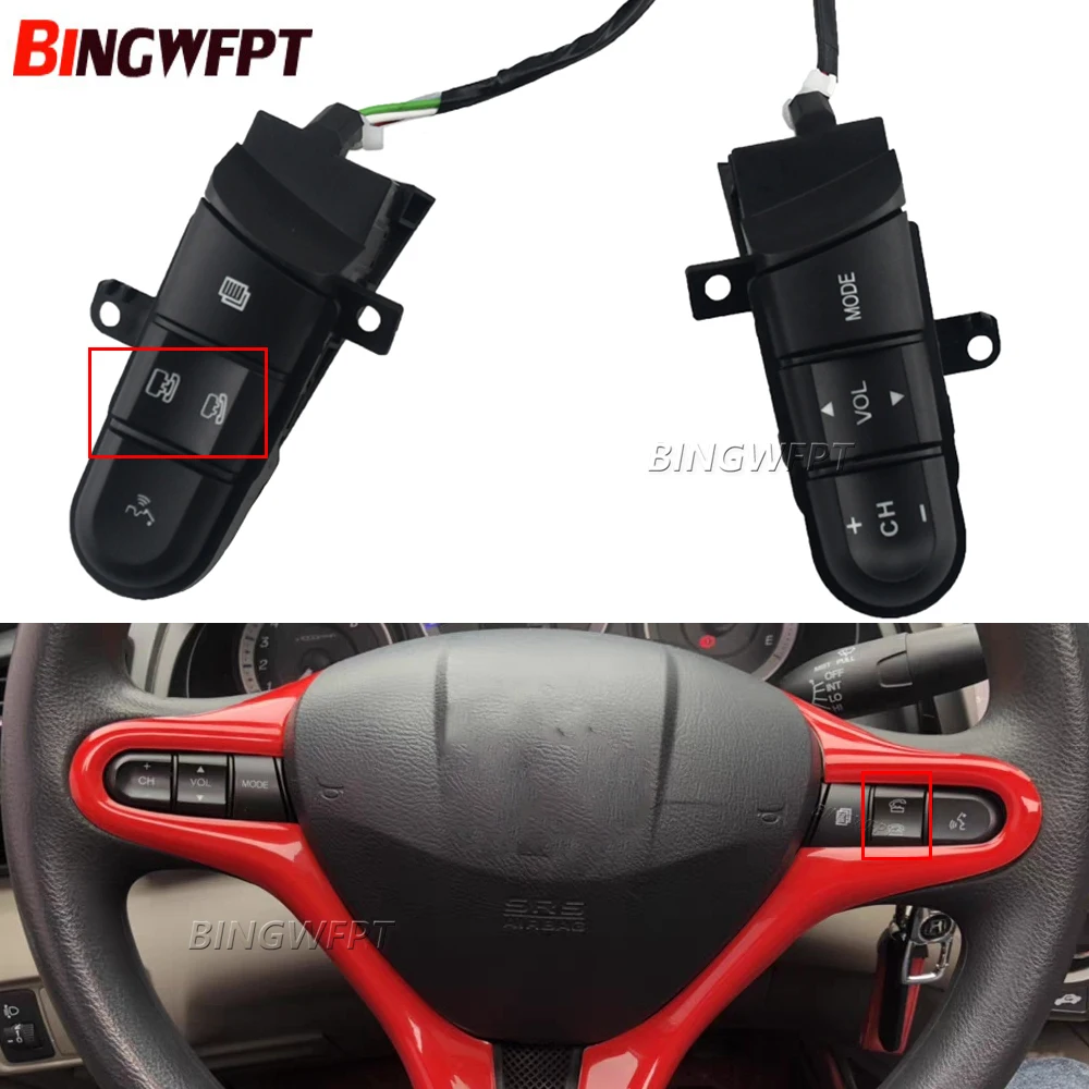 

Для Honda Civic 2006, 2007, 2008, 2009, 2010, 2011, Bluetooth-переключатель на рулевом колесе 36770-SNA-A12 36770SNAA12