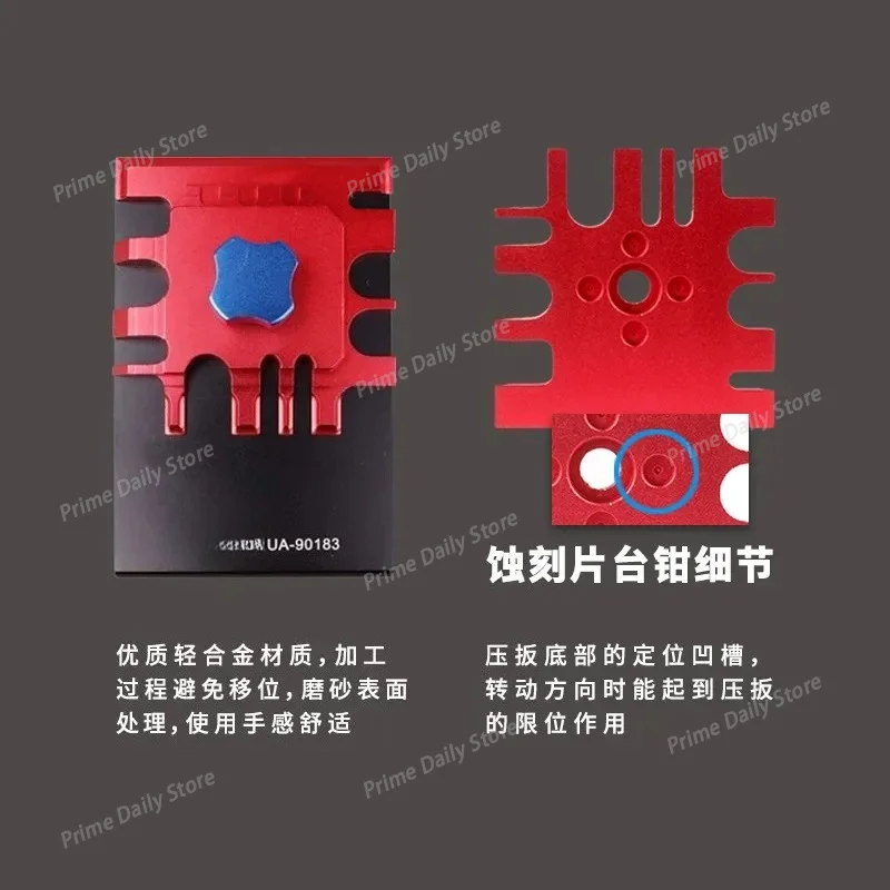 PE Photo‑Etch Bending Model Vise For 90183, Metal Hobby Auxiliary Jig for model Modified Parts Shaping & bending
