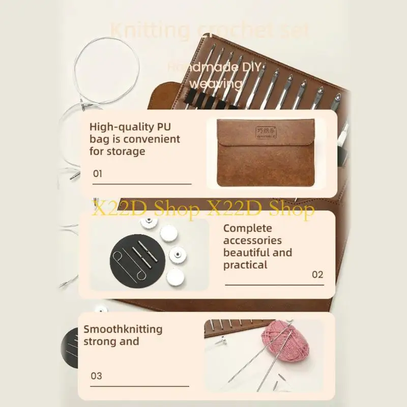 

X22d 3-10,0 мм вязаная игла игла Тунисская сменная крючко