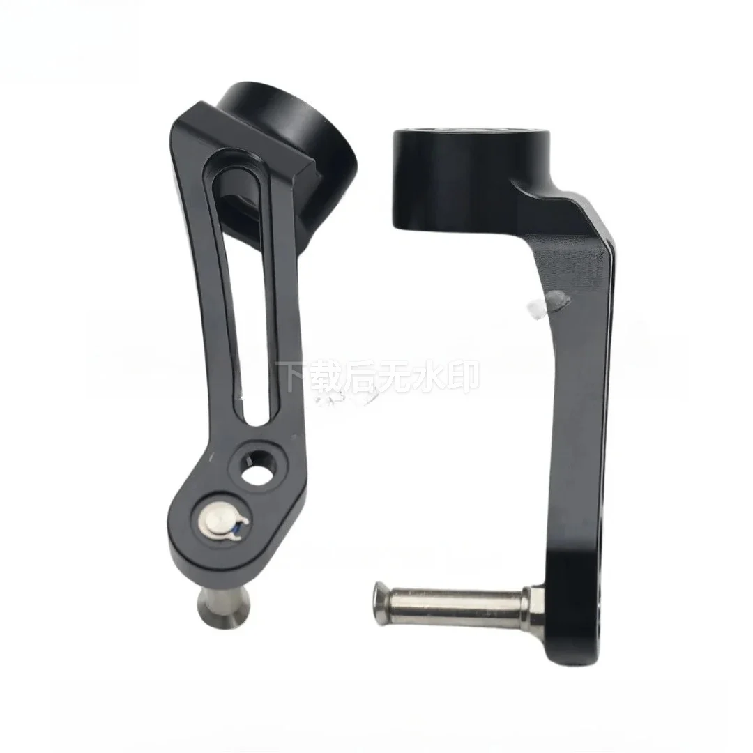 4 Inch 5 Inch Wheel Aluminum Alloy Wheelchair Front Fork With Titanium Alloy Axle Mobility Wheelchair Replacement Parts 1 Pair