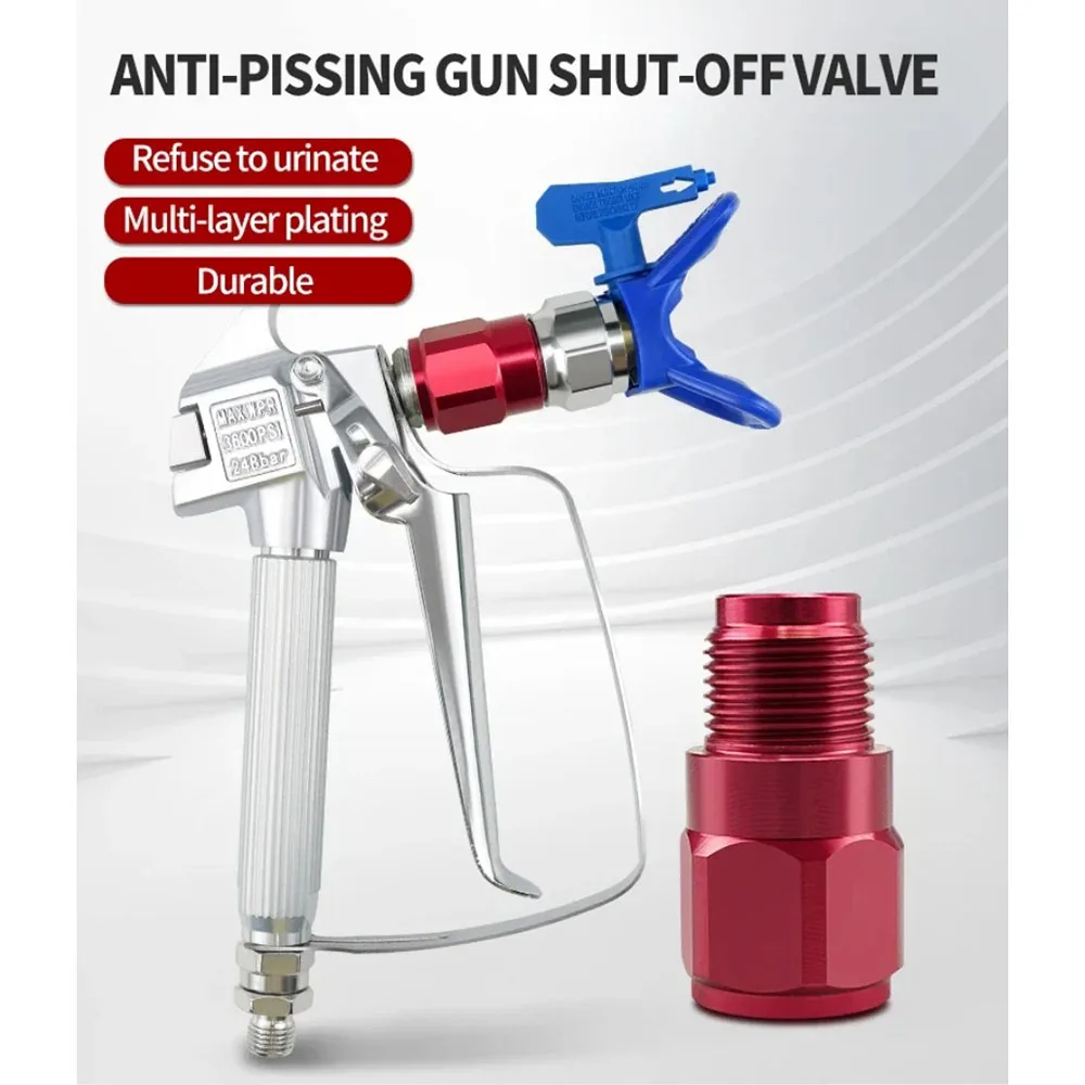 High Pressure Airless Spray Gun Extension Rod With Airless Spray Joint Shut-Off Valve Extension Anti Urine Gun