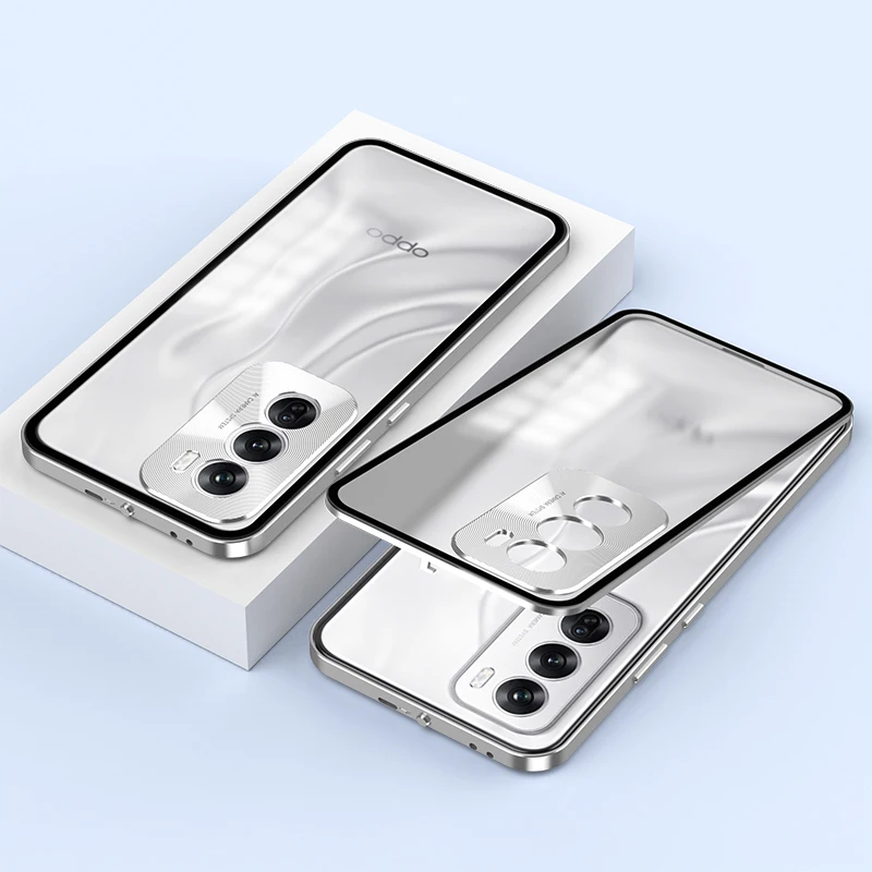 

Металлический пружинный матовый защитный чехол для объектива для OPPO Find X8 Pro F29 F25 Pro F27 5G, магнитный противоударный бампер, корпус