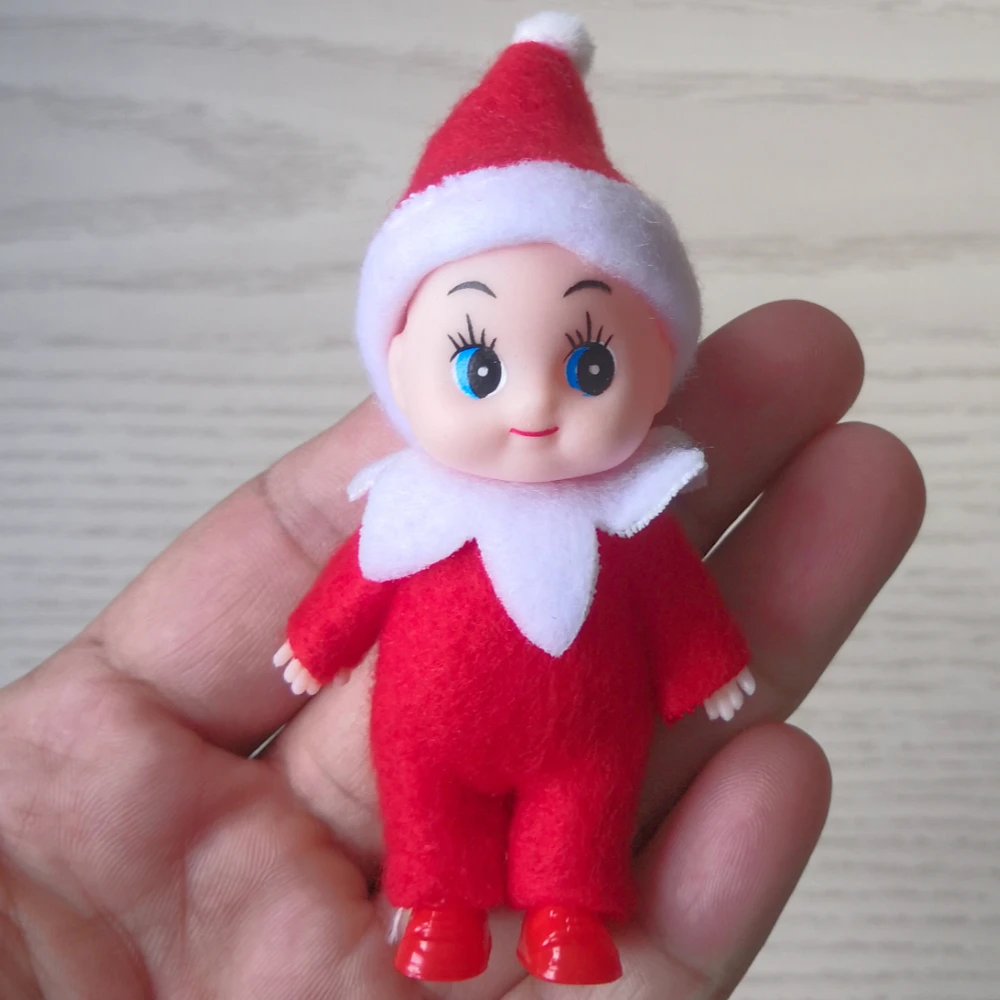 7cm Toddler Baby Elf Dolls with Movable Arms Legs Doll House Accessories Christmas Dolls Baby Elves Toy For Kids