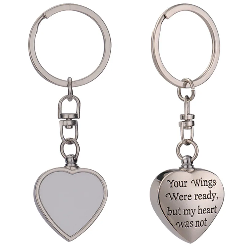 

10pcs/Lot Blank Sublimation Urn Keychain For Personalized Gift INk Transfer Printing Heat Press DIY In Aluminum Disc