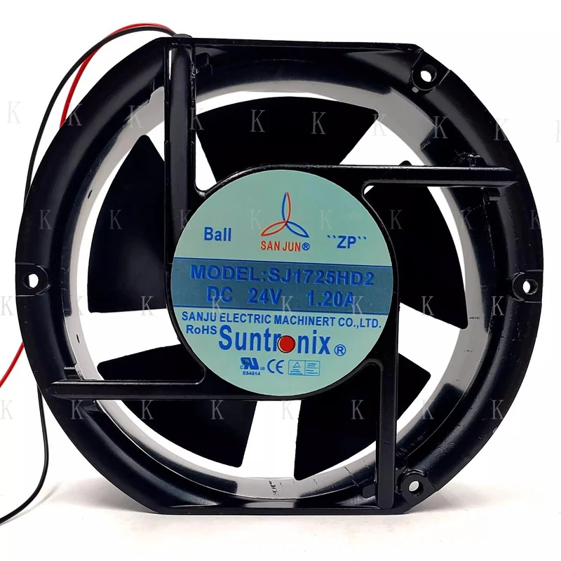 C  FOR  SANJUN SJ1725HD2 DC24V 1.20A 17251 2-wire inverter axial cooling fan