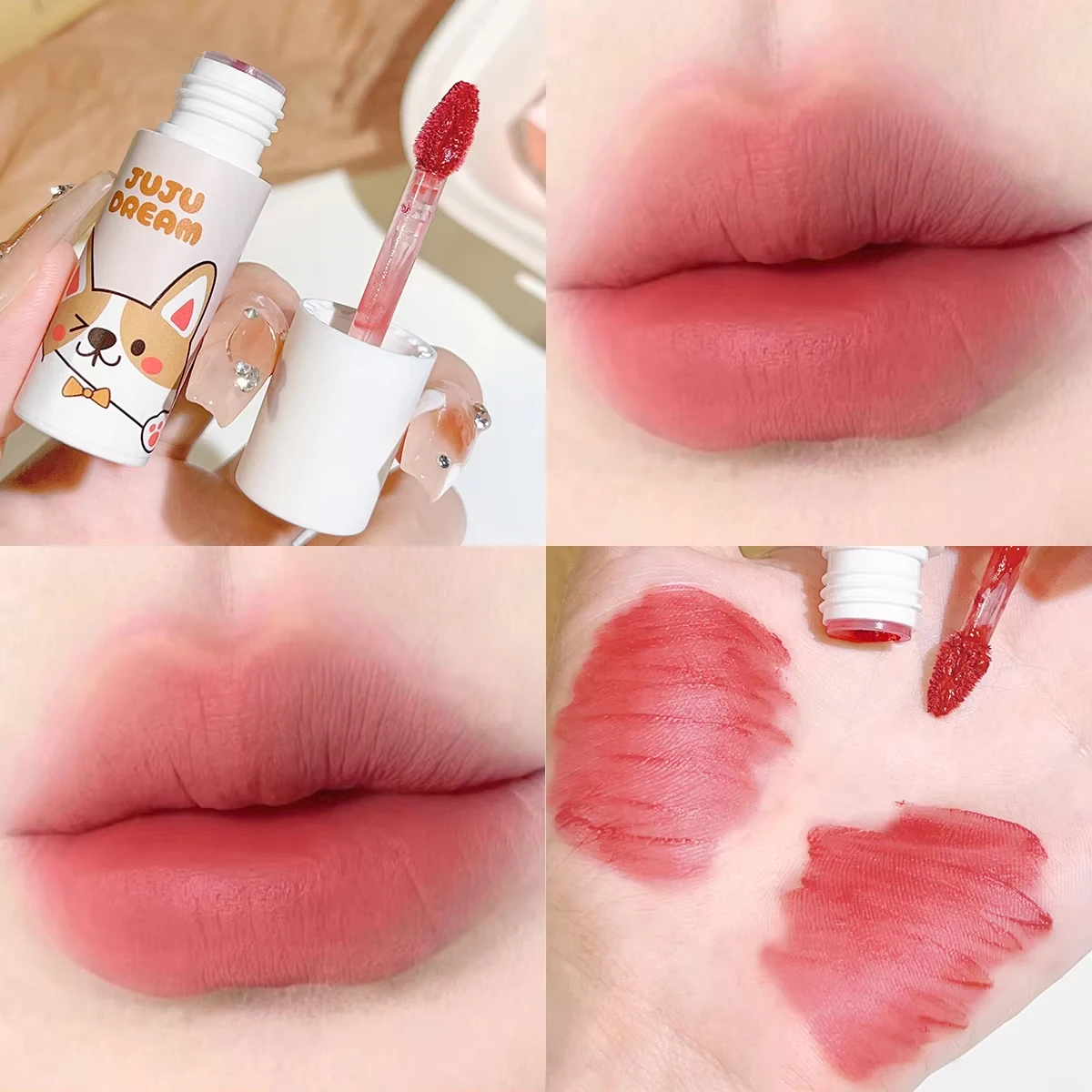 マットベルベットリップスティックセット,長持ちするリップ釉薬,ナチュラルマットメイク,オレンジ,ピンク,レッドカラー,パーフェクトVA