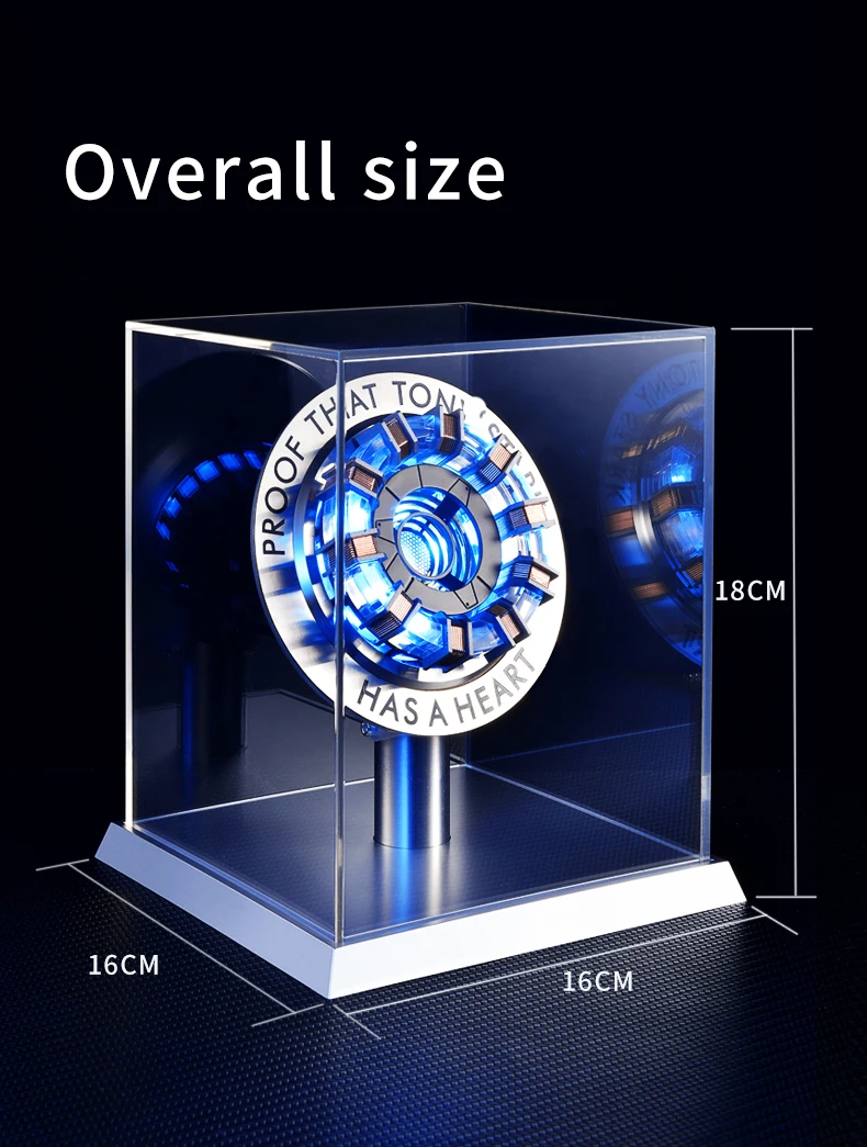 Simulations-Power-Reactor-Herz-LED-Licht Brustlampe MK1 MK2 Cosplay-Geschenk Spielzimmer Schreibtischdekoration – Detail 6