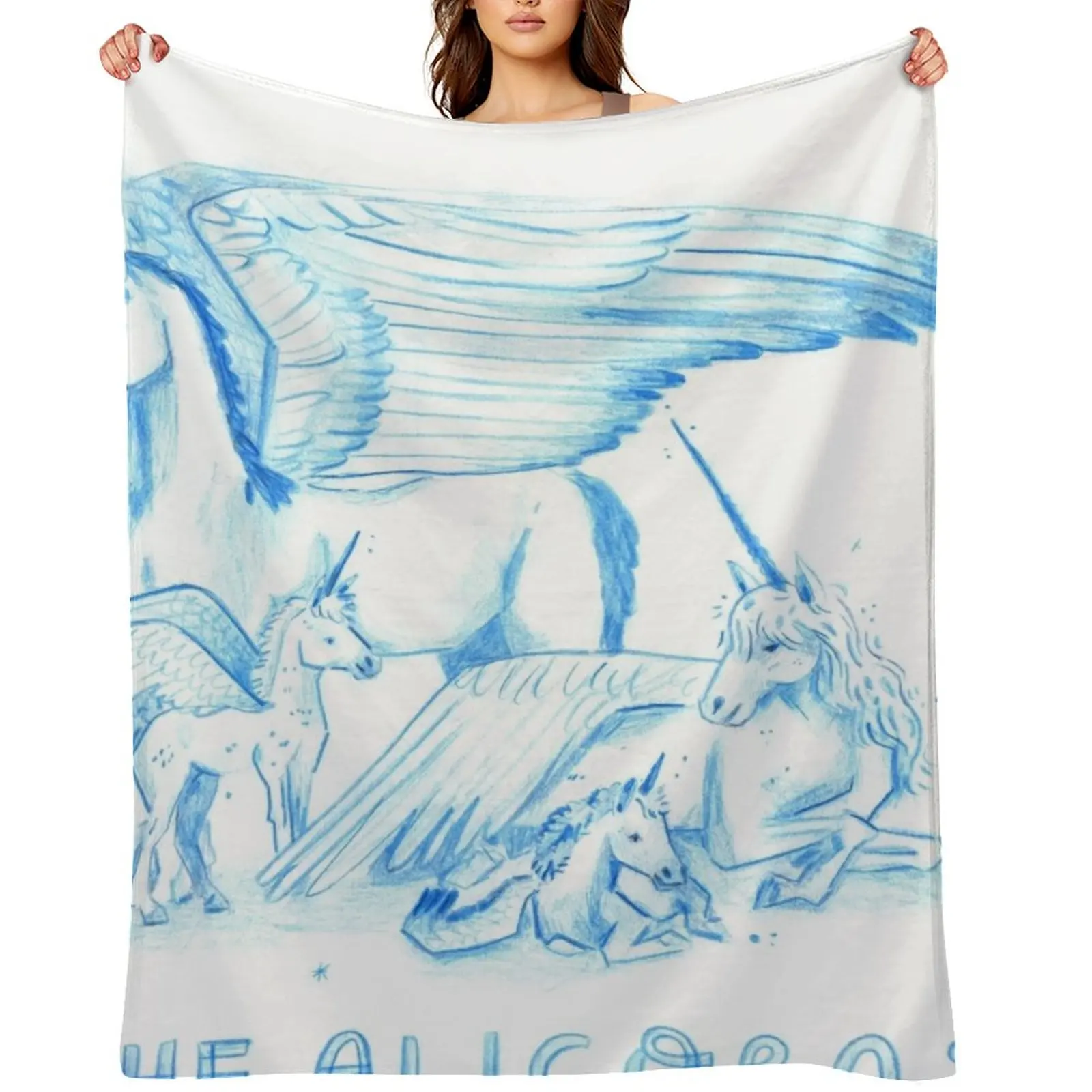 

Keeper Of The Lost Cities Alicorns Throw Blanket Vintage Soft Plaid christmas decoration Quilt Blankets