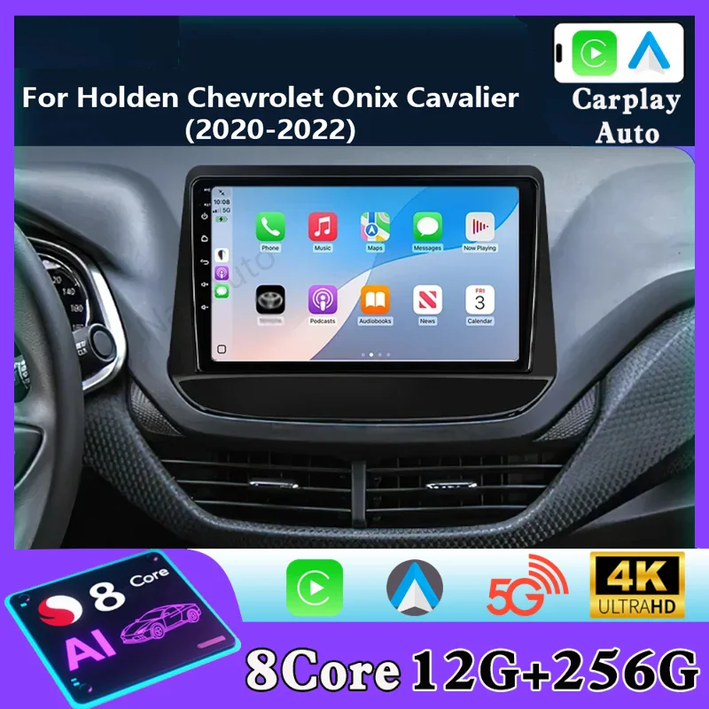Radio Multimedia para Auto Android para Holden Chevrolet Onix Cavalier 2020 2021, Carplay, GPS, Estéreo 2DIN
