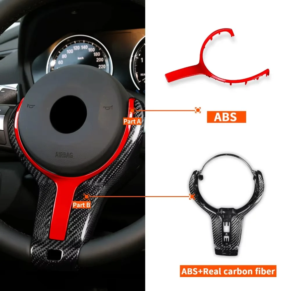 For BMW F30 F32 F33 F36 F10 F06 F12 F13 Car Carbon Steering Wheel Trim Model Switch ESP Button Replacement Car accessories