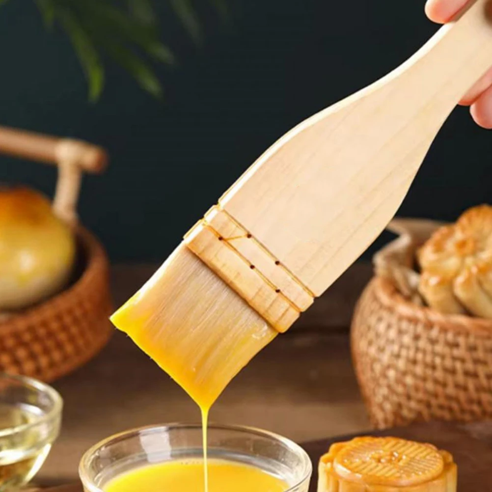 

2 Pcs Brush for BBQ Grill Basting Pastry Tools Kitchen Accessories Grill Scrapper Egg Wash Pancake Making
