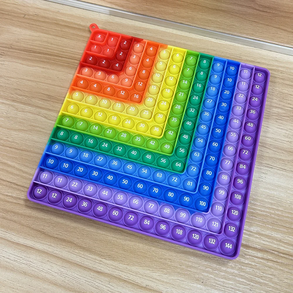 Math Games Multiplication Practice 12x12 Times Table Educational Fidget Toys, Interactive Numbers Learning Games Gifts for Kids