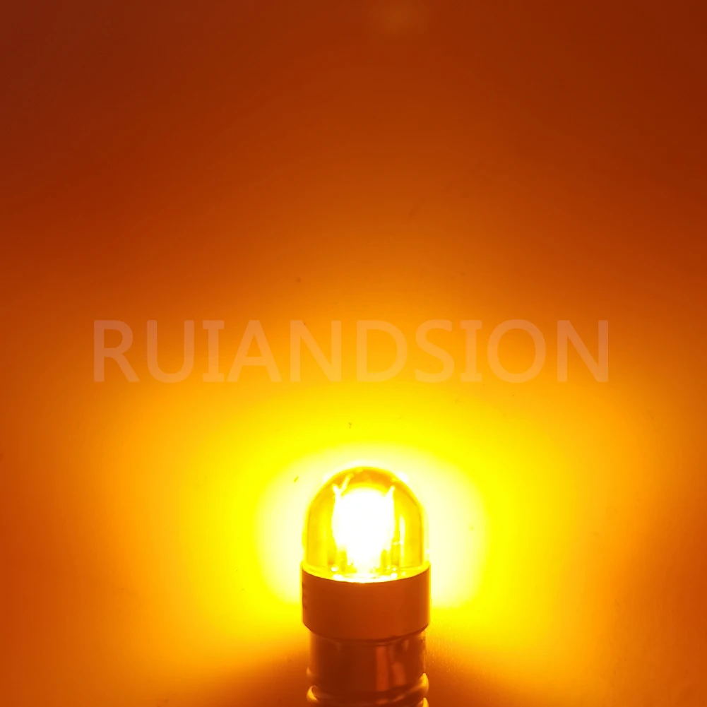 Ruiandsion E10 LED Bulb Non Polarity 200LM 3030 2SMD Chips Yellow 3V 4.5V 6V 9V 12V 24V 110V 220V Camping Hiking Caving Lights - view 3