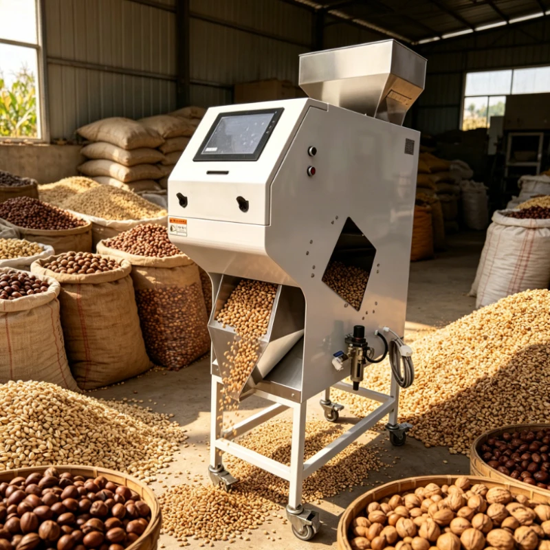 Customized Intelligent Multi-functional Color & Shape Sorter Automatic Grading Sorting Machine for Raw Coffee Beans