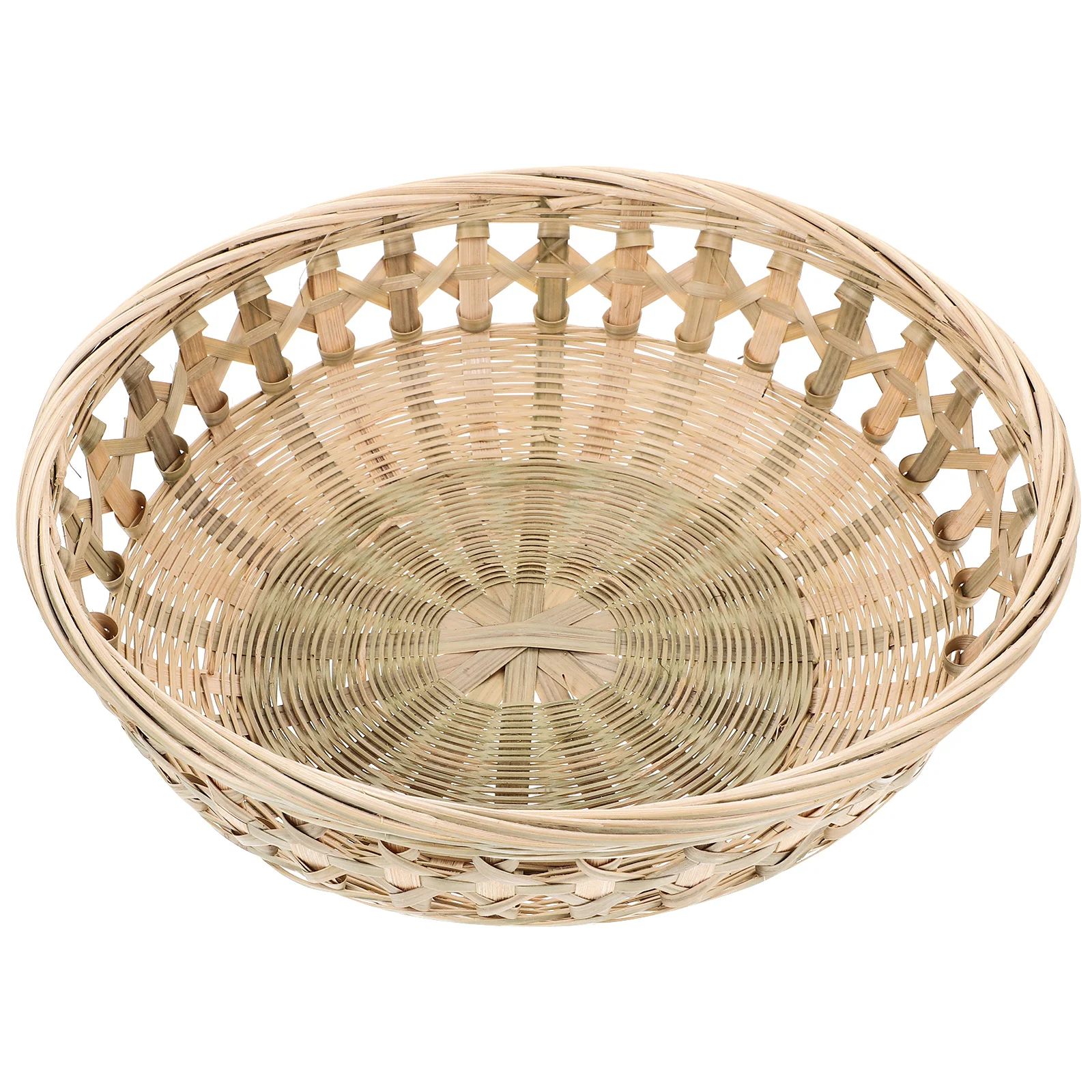 

Bamboo Fruit Basket Multipurpose Weaving Storage Basket For Kitchen Home Vegetable Bread Snack Dessert Serving Woven