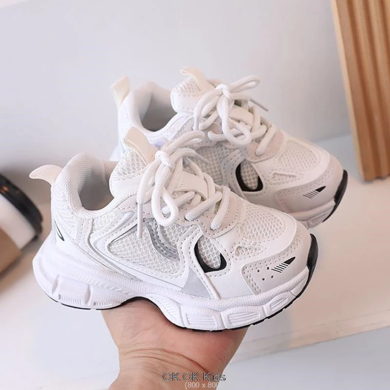 Kids Casual Girls Shoes Breathable Mesh Sneakers Summer Student\'s Children Boys Sport Walking Footwear Spring Autumn