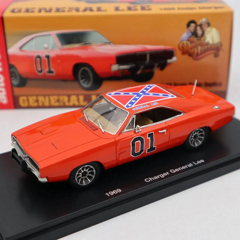 Resin 1:43 Scale Charger R/T 1969 Vintage Cars Model Adult Nostalgia Classic Collection Toys Souvenir Gifts Static Display