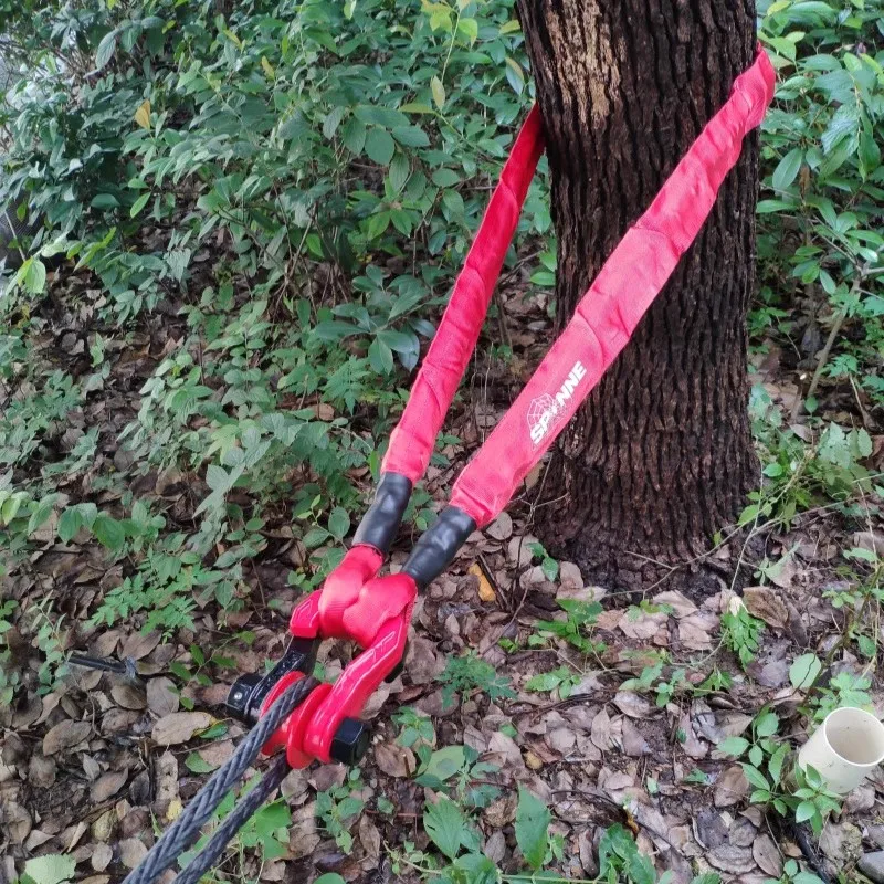 Éventuelles INNE-Corde de treuil d\'arbre synthétique, 2m * 13mm, 26500 artériel/12 soudures, HDPa avec manchon de protection
