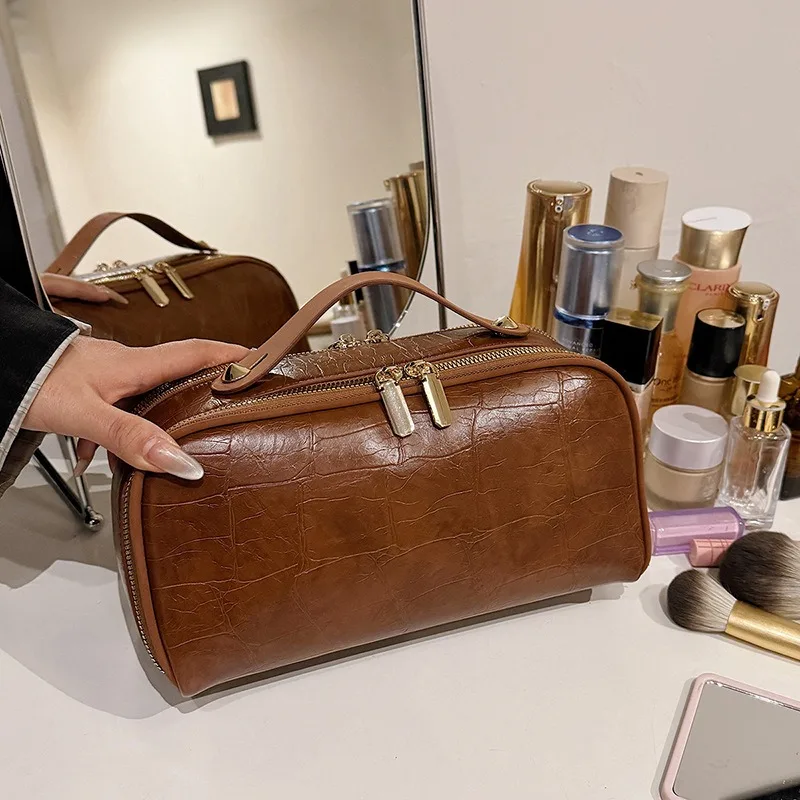 

Новая портативная косметичка PU большой вместимости, дорожная сумка для косметики, многофункциональная сумка для хранения косметики