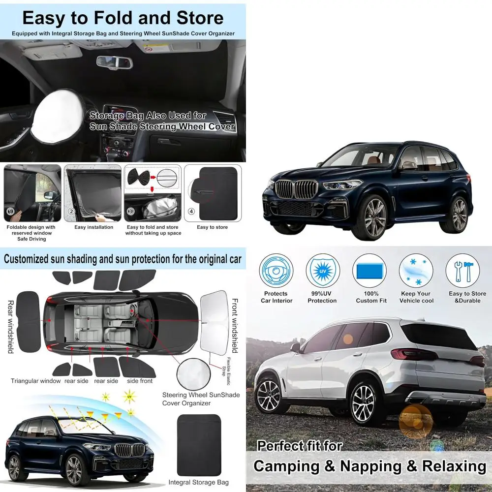 

Universal Car Sunshade Set for Side and Rear Windows - UV Protection, Privacy, and Cooling for 2019-2025 X5 Models