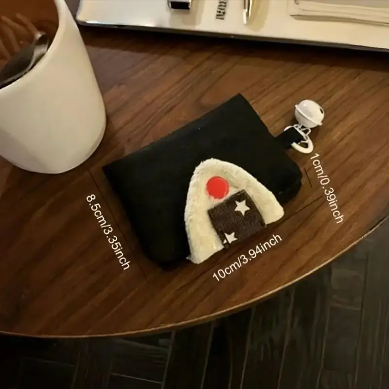 Rice Ball Coin Purse with ID Compartment Perfect for Work and Leisure