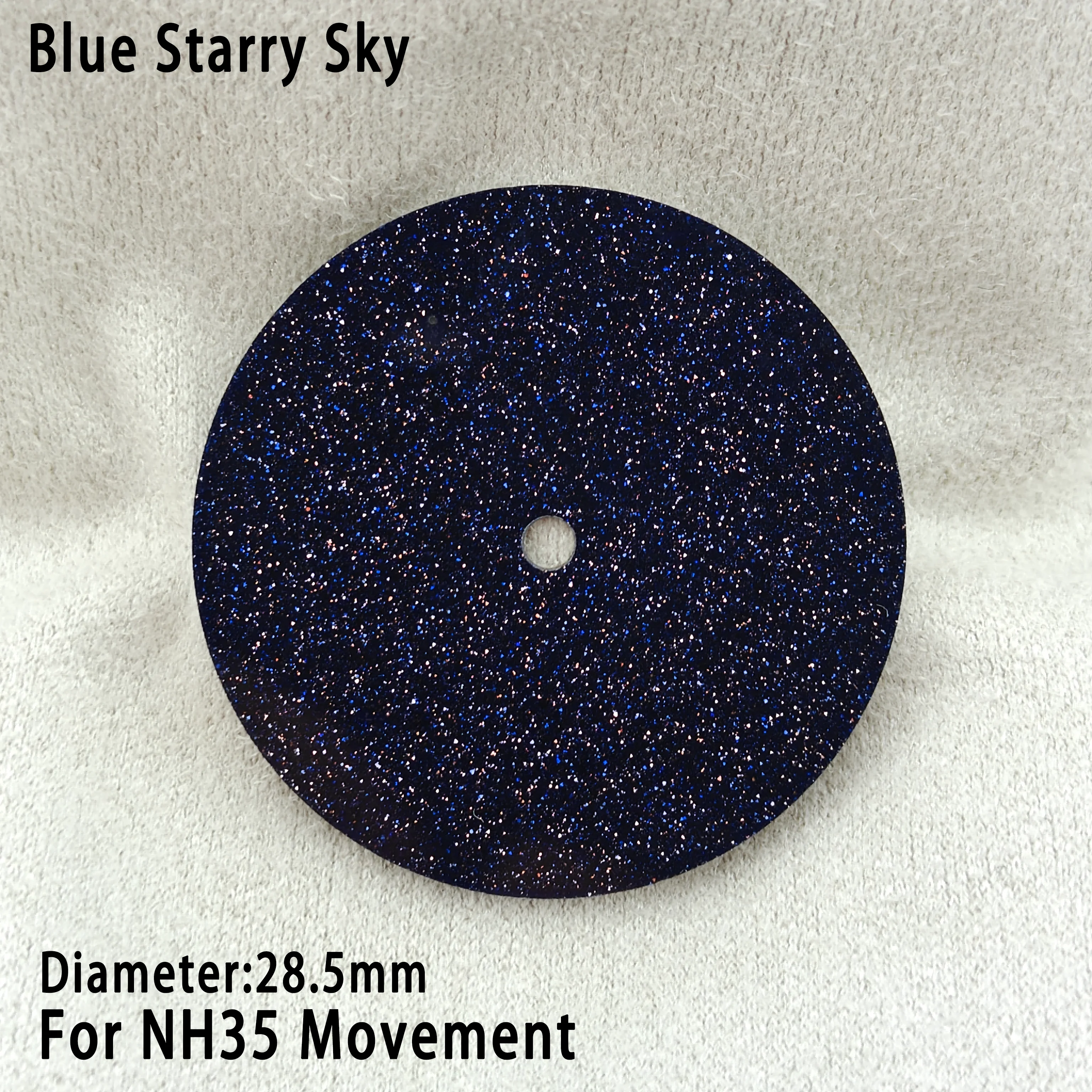 NH35 The Starry Sky Dial 28.5mm For NH35 Dials Malachite Sandstone Material Blue/Black Sterile Dials Stone Dial NH35 Watch Dial