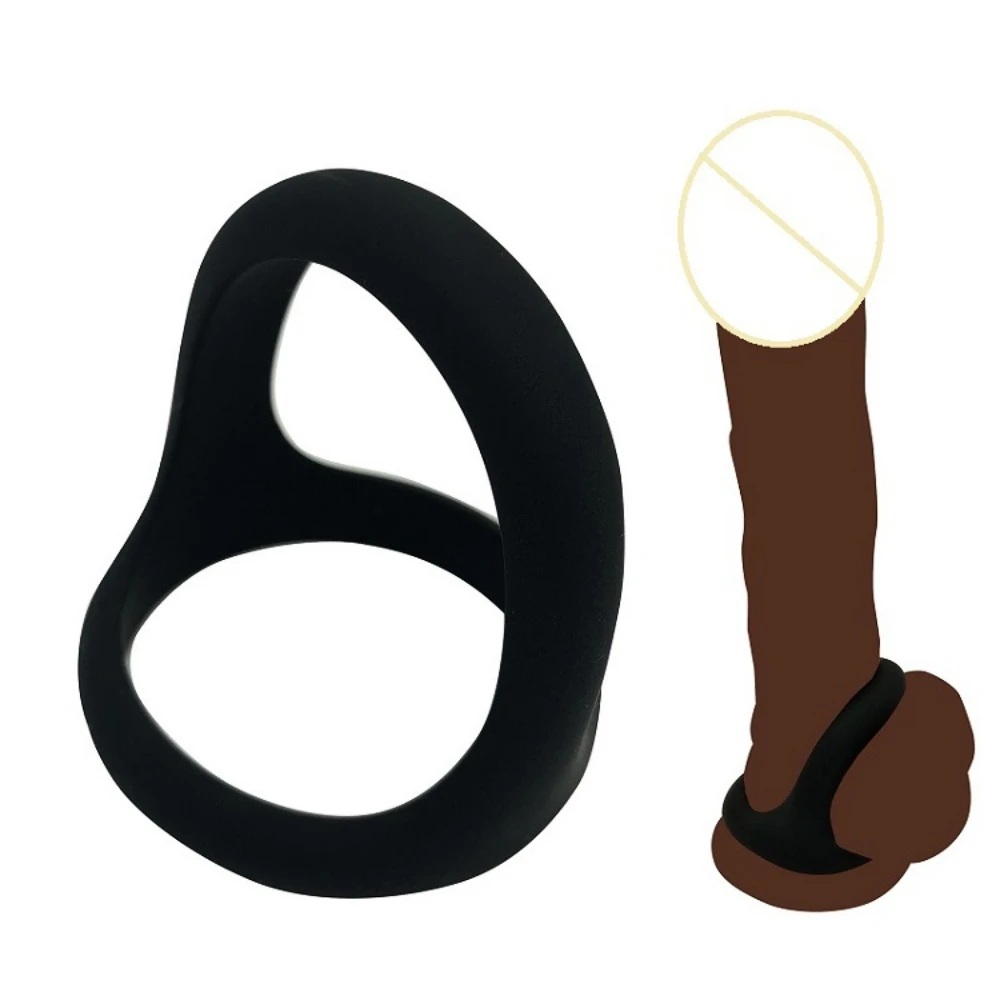 silicone inner Dia: 45mm CockRing, sex products for man sex toy Silicone delay Ring for cock  sex time lasting sex product