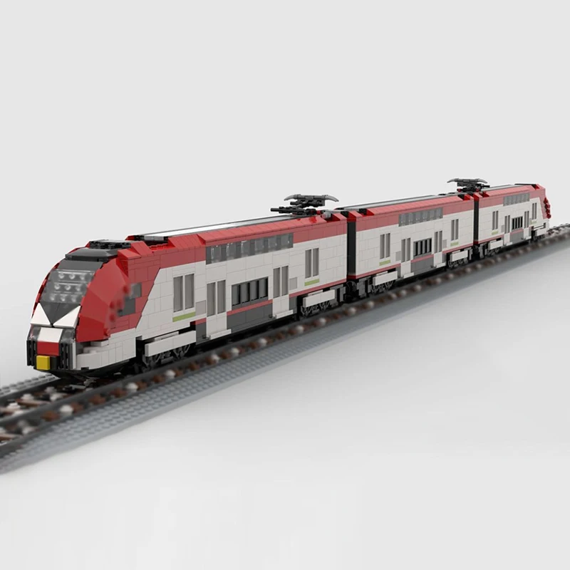 مدينة نموذج سيارة MOC قوالب بناء قطار كاليفورنيا الإقليمي وحدات التكنولوجيا الهدايا عطلة تجميع ألعاب أطفال البدلة