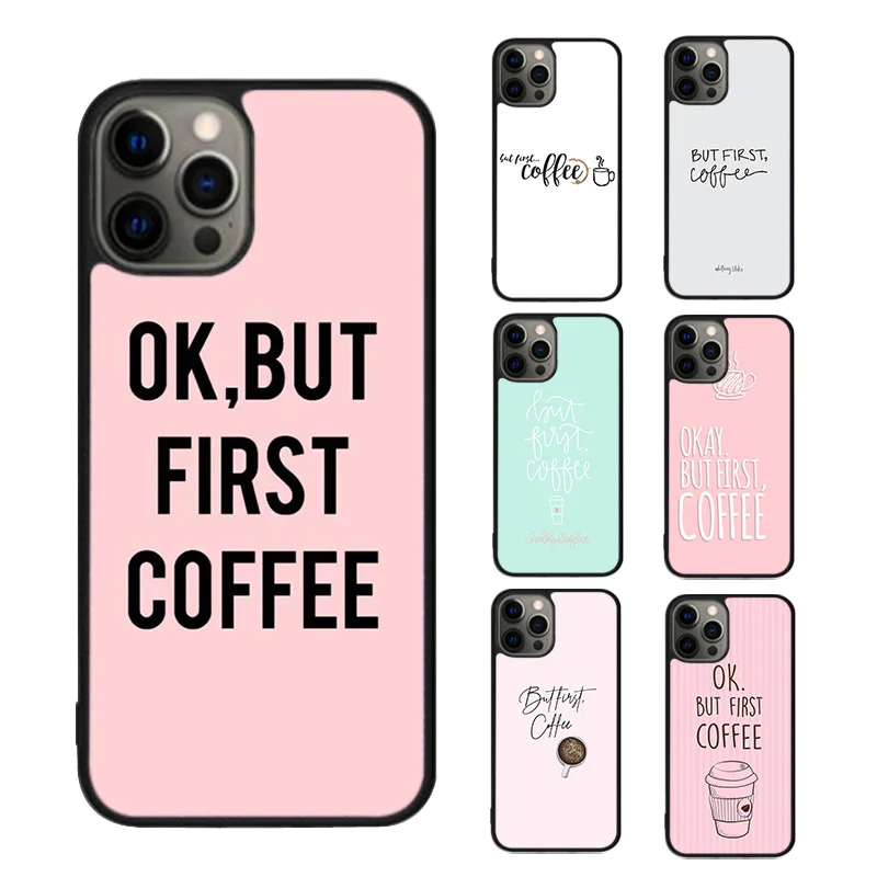 Frist But Coffee Pattern Phone Case cover For iPhone SE2020 15 16 14 13 Pro Max Coque 12 11 Pro Max For Apple 8 PLUS 7 fundas