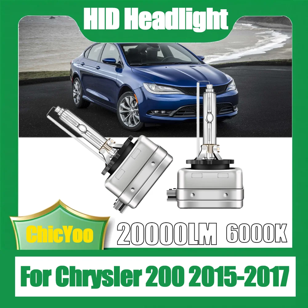 

2 шт. автомобильные лампы Canbus 20000LM высокой мощности, ксеноновые фары HID, 6000K, супербелый свет, 12В, для Chrysler 200 2015 2016 2017