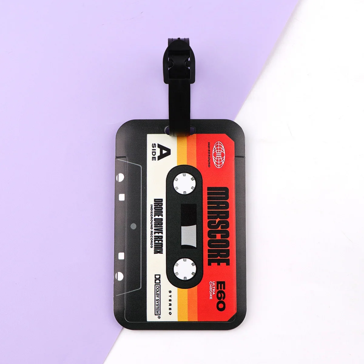 Vintage colorful Tape Plastics Baggage Tag Suitcase Backpack Anti-Lost Listing ID Card Holder Fashion Luggage Accessories Gifts image 4