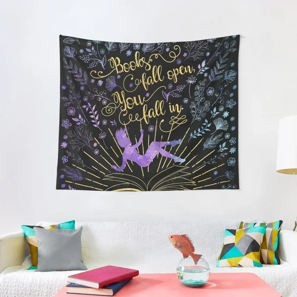 

Books Fall Open, You Fall In Tapestry Bedroom Decoration Decoration For Home Nordic Home Decor Tapestry