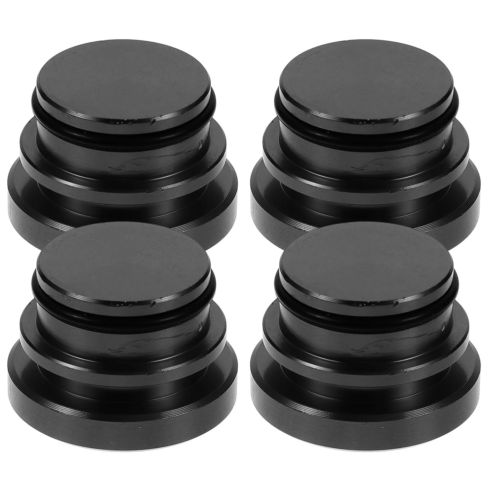 

4 Pcs Car Cigarette Lighter Dust Plug Cap Aluminum Alloy Cover for Replacement Cigarettes Socket