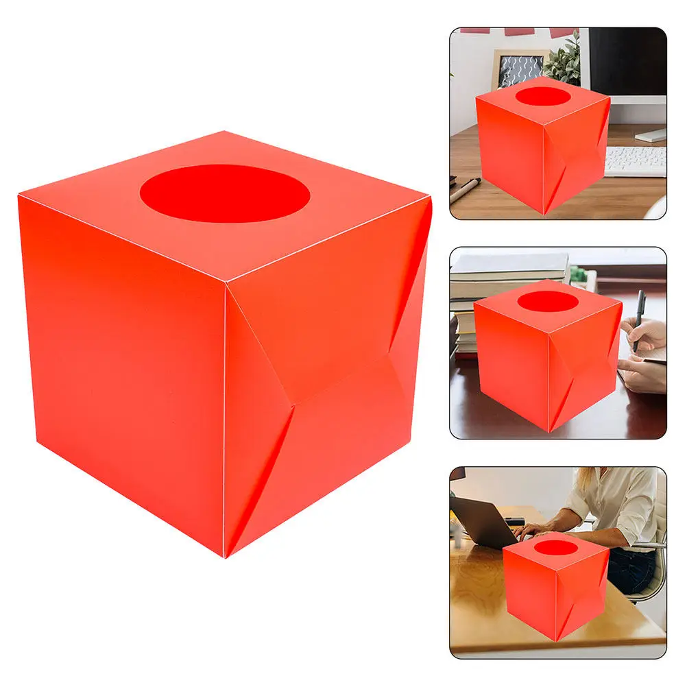 2Pcs Lottery Box Portable Multi-Function Cubic Raffle Ticket Ballot Storage Case for Office Meeting Party Event Gathering Use
