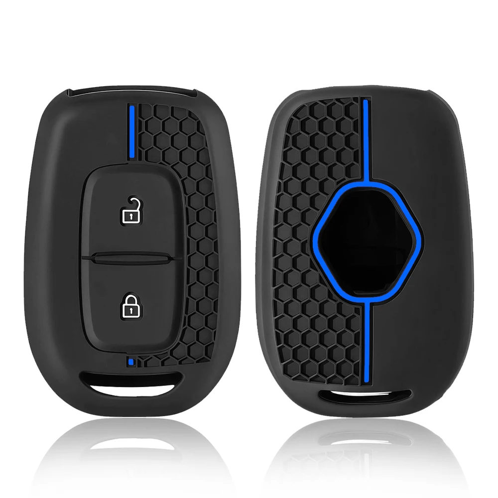 Silicone Car Key Case Cover Keychain For Dacia Duster Spring Logan Sandero Stepway Lodgy For Renault Scenic Master Dokker Duster