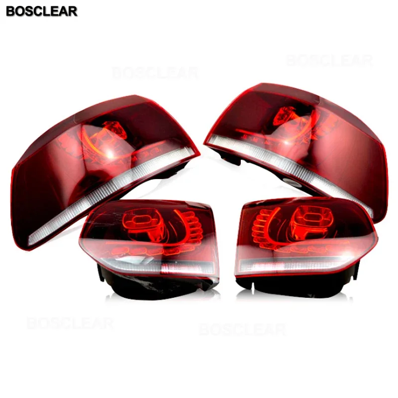 Tail Lights Case For VW Golf 6 Golf6 MK6 R20 2009-2012 Taillight Led Tail Lamp Drl Fog Light Rear Trunk Flowing Turn Signal Lamp