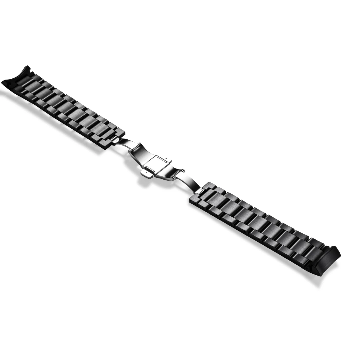 OBLVLO High Quality 22mm Stainless Steel Butterfly Clasp Watchband Watch Bracelet for Men Mechanical Watches Quartz