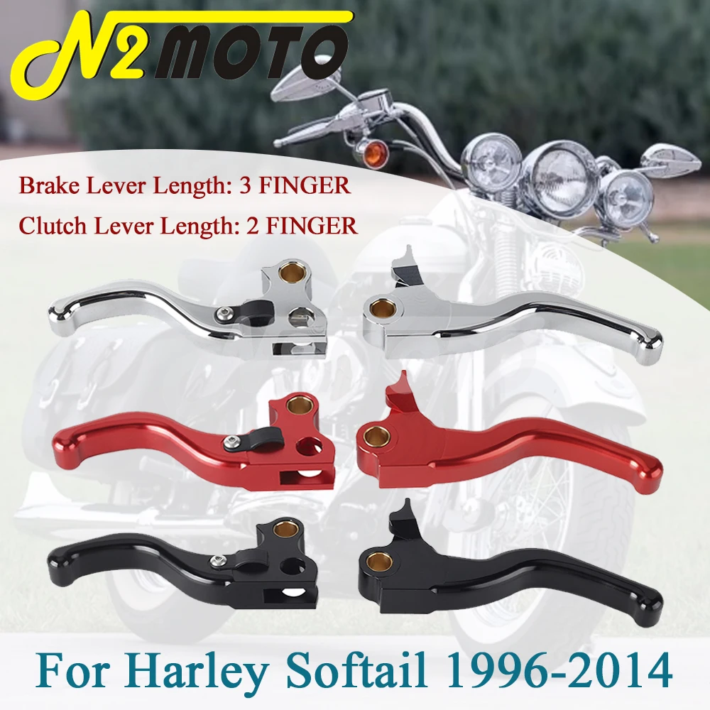 Handle Control Lever Motorcycle Clutch Brake Levers For Harley Softail Cross Bones Springer 2008-11 FLSTF/I 96-14 FXSTSB 1996-97