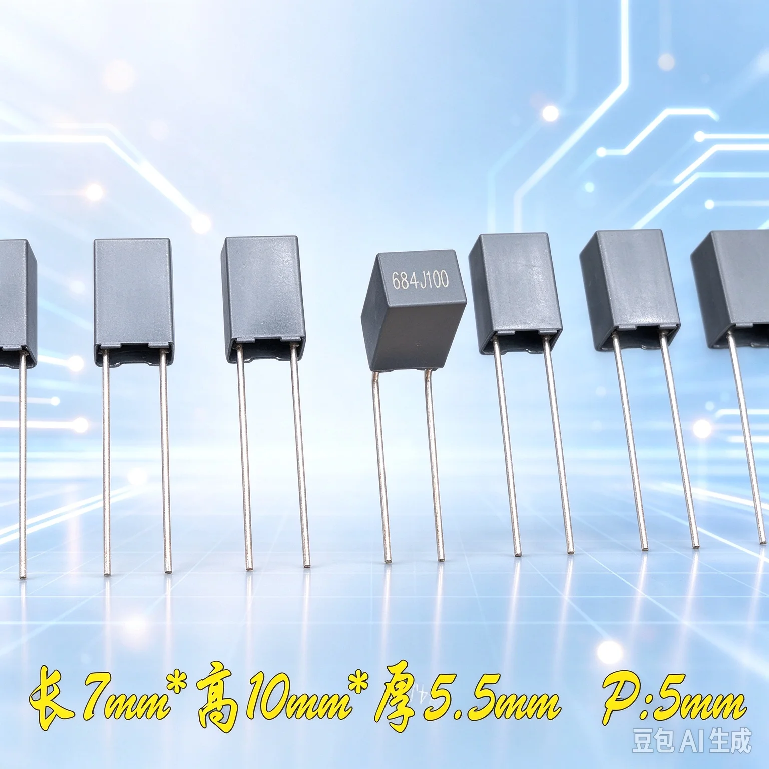 for FARAD MKP 684 680nf 0.68uf 100v 63v Film Capacitor C242A684J  100pcs