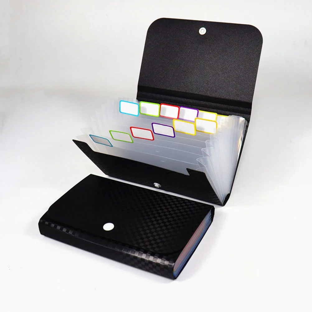 

2pcs Mini File Folder PP Material Office Document Organizer Coin Wallet Receipt Holder Small Files Pouch Desk Accessories