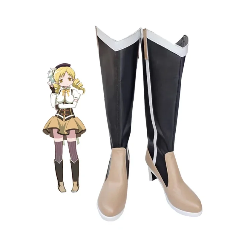 20262026-122026-11-puella-magi-madoka-magica-tomoe-mami-personnages-d'anime-chaussures-de-cosplay-bottes-accessoire-de-costume-de-fete