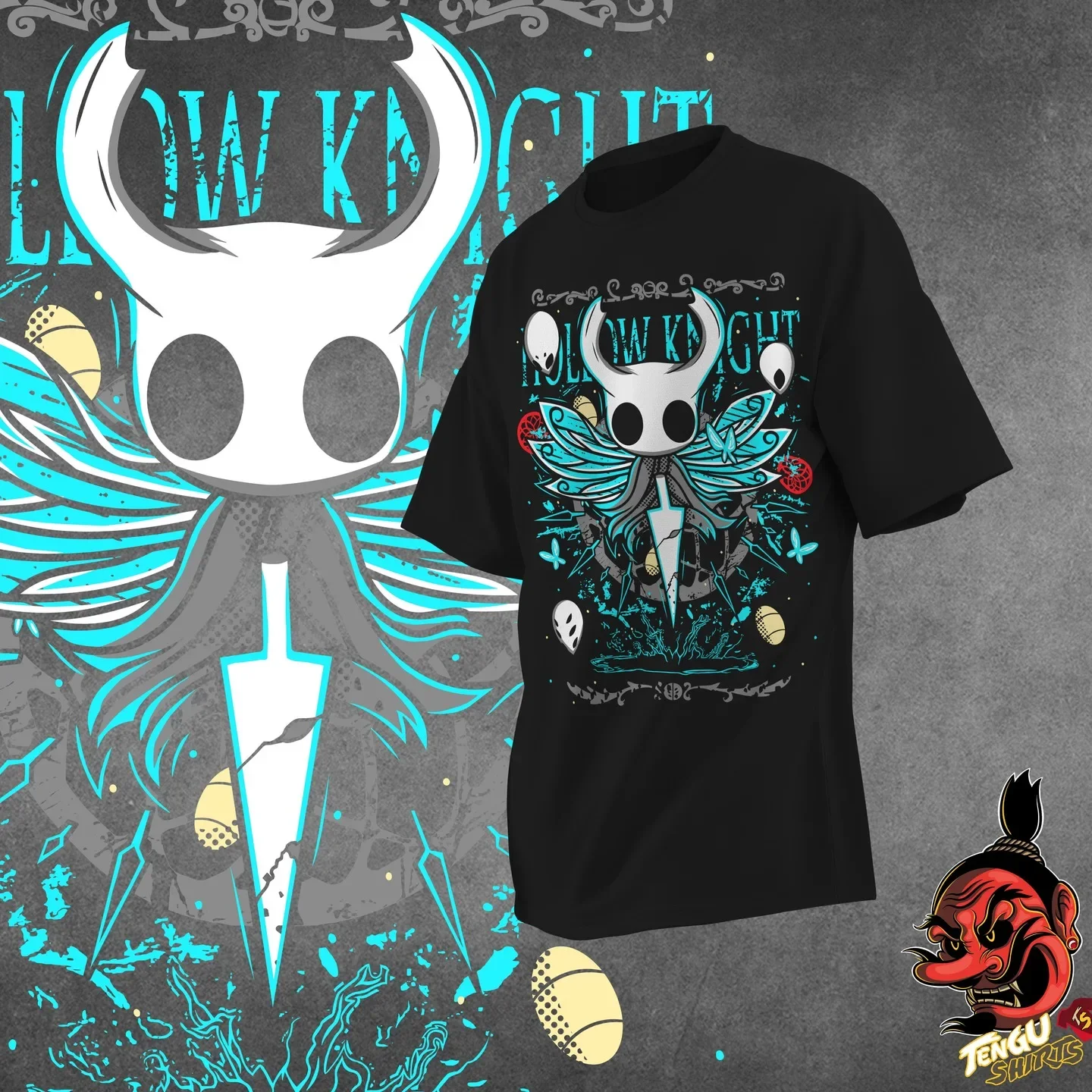 Classic Funny Game Hollow Knight Silksong T-shirt Hot Peripheral Short Sleeve Oversized Cotton Harajuku High Quality Street Wear
